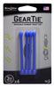 NITE IZE Gear Tie 3in -  4 Pack - Purple