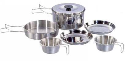 OUTBOUND 2-Person Cookset Stainless Steel