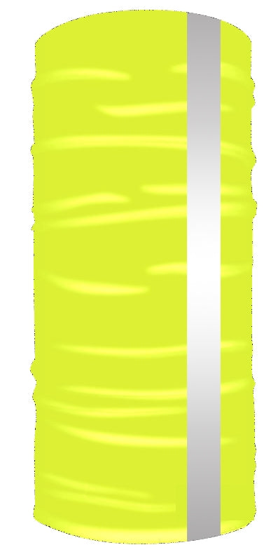 HEADSKINZ Fluro - Reflective Fluro Yellow Design Neck Gaitor