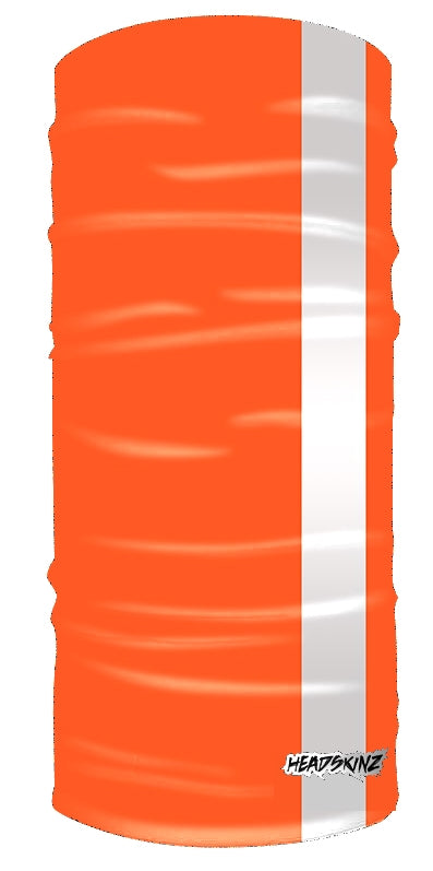 HEADSKINZ Fluro - Reflective Fluro Orange Design Neck Gaitor