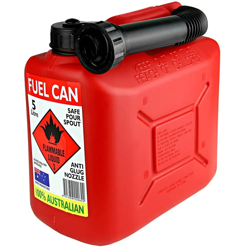 5 Litre Plastic Fuel Container with Pourer by OUTBOUND
