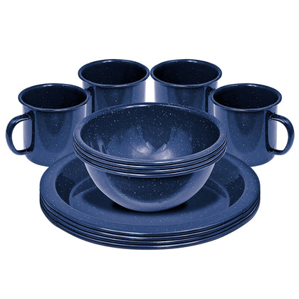 COMPANION Dinnerset 4 Person Enamel Navy