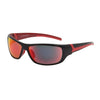 PL3719 Classic Men's Wrap Sunglasses - Black/Red by BLACK ICE