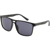 Terri Men's Rectangle Sunglasses - Black/Smoke by BLACK ICE