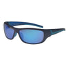 Clive Polarised Men's Wrap Sunglasses - Black/Blue by BLACK ICE