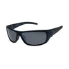 Clive Polarised Men's Wrap Sunglasses - Black/Smoke by BLACK ICE