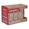 CAMPFIRE Tritan White Wine Glass 2 Pack Clear