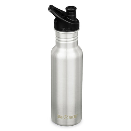 18oz Classic Narrow (with Sport Cap) Brushed Stainless by KLEAN KANTEEN