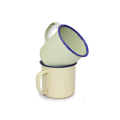 Vintage 8cm Mug with Pastel Enamel by OUTBOUND