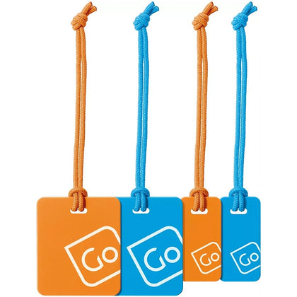 Luggage Tags Family Pack Blue-Orange by GO TRAVEL