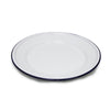 22cm Enamel Flat Plate White by OUTBOUND