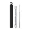 Telescopic Travel Straw With Silicone Tips - Black by AVANTI