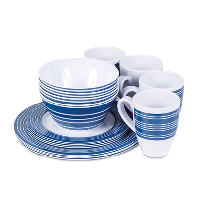 Melamine Set 16pc in Nautical by CAMPFIRE