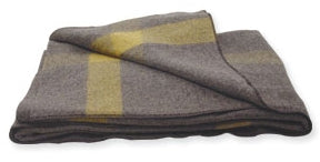 Vintage Grey Woolen Blanket by COMMANDO