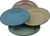 OUTBOUND 24cm Enamel Flat Plate Assorted Colour